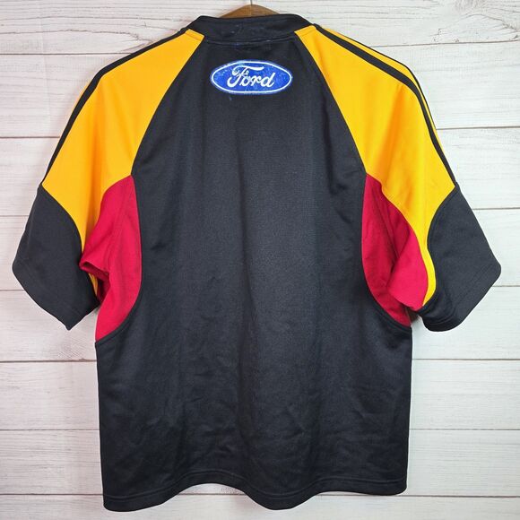 Vintage Adidas NFL Kansas City Chiefs Y2K Short Sleeve Button Top Sz M Rare 2006 - Picture 8 of 13